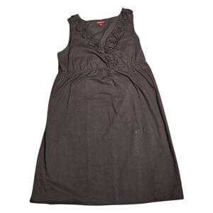 Merona Maternity v-neck empire waist brown dress Size Large